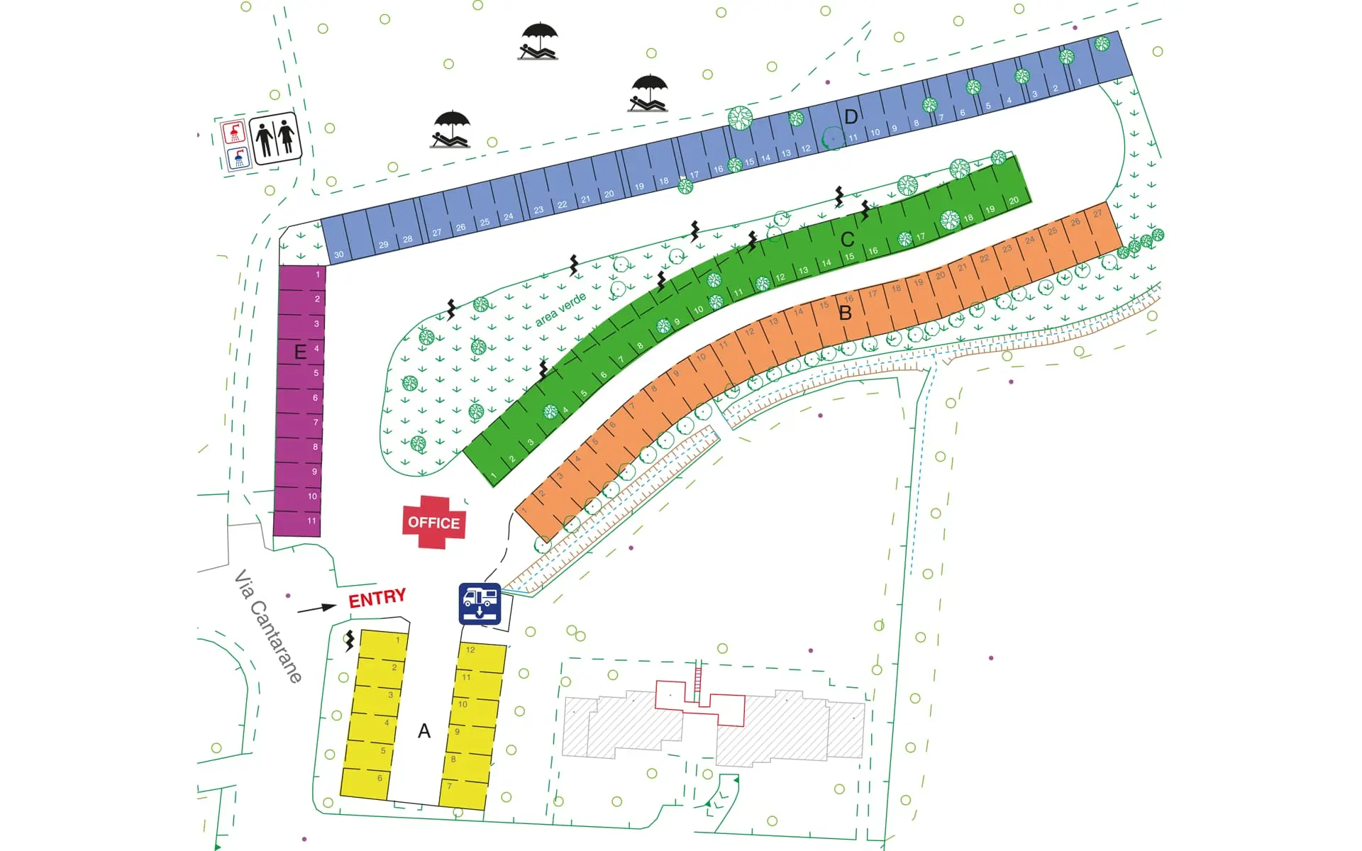 planimetria camper park sirmione lugana marina planimetria camper park sirmione lugana marina